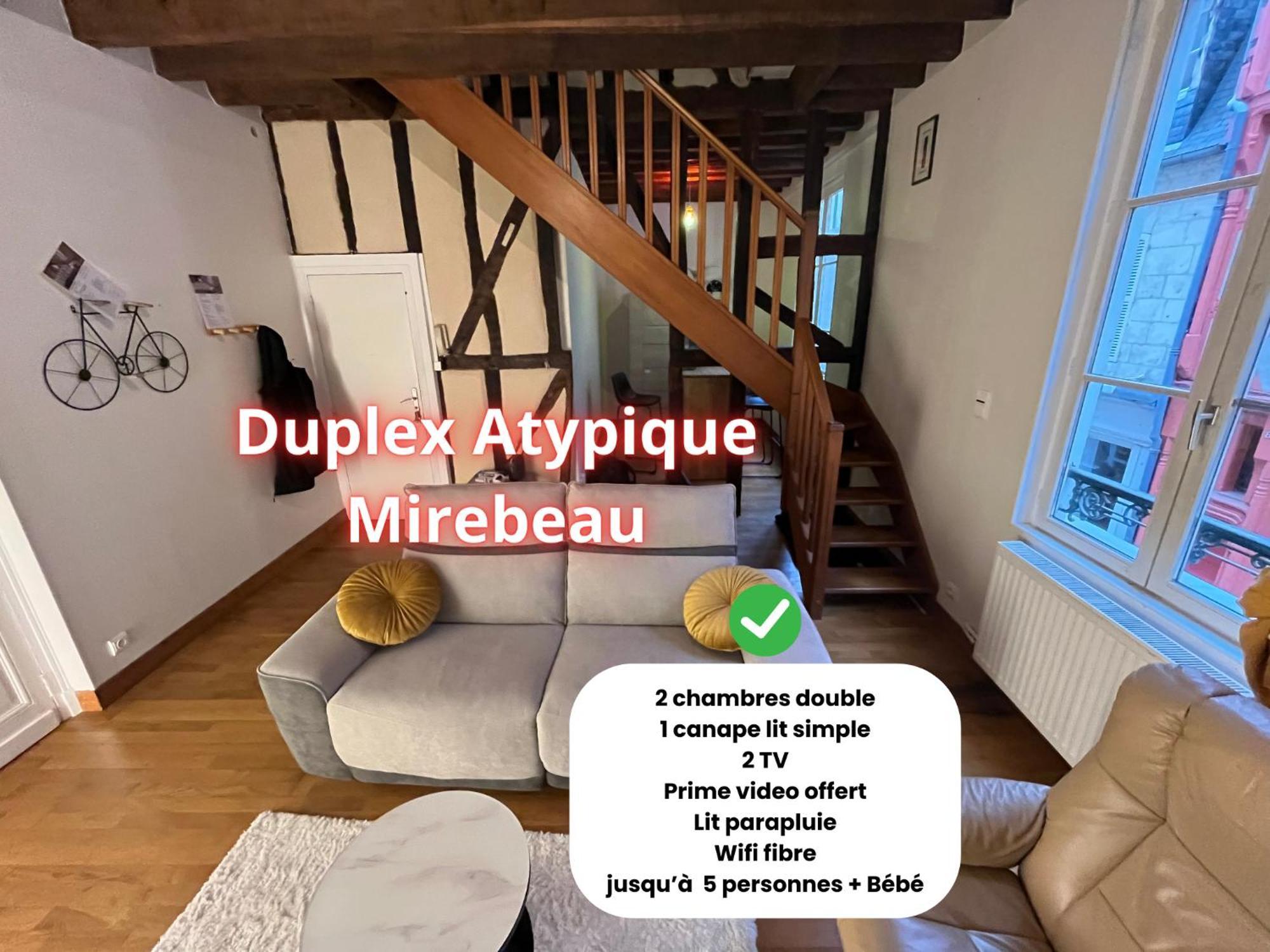 Apartamento L'Atypique Mirebeau - T3 Duplex - Centre Historique Bourges Exterior foto